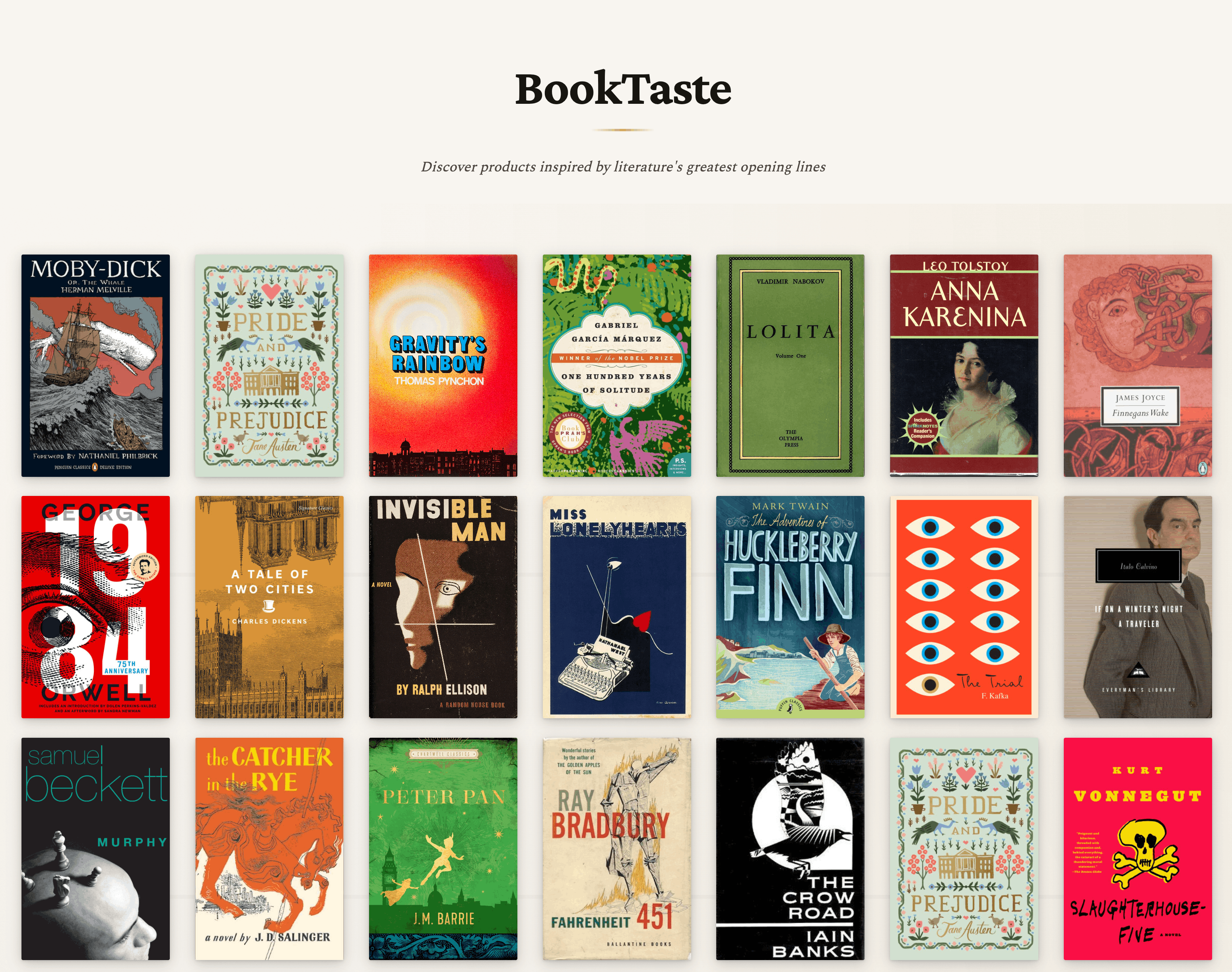 BookTaste preview screenshot